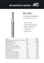 MV 240 USB datasheet