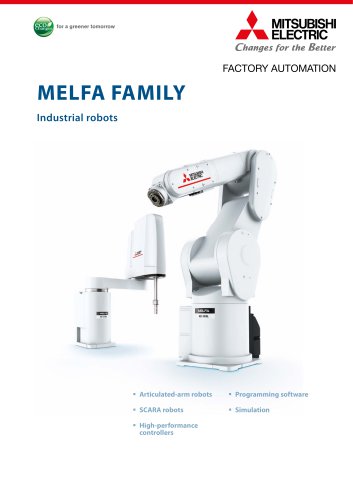 Family catalogue industrial robots for F series and FR series