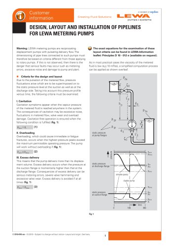 Design of pipelines