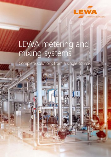 LEWA metering and mixing systems