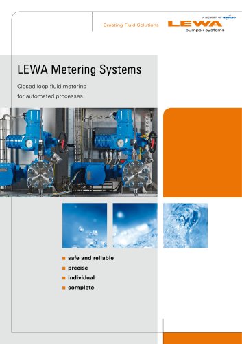 LEWA Metering Systems - Closed loop fluid metering for automated processes