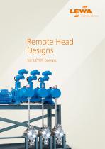 Remote Head Designs for LEWA pumps