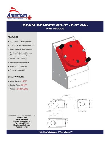 BEAM BENDER Ø3.0" - 50mm CA