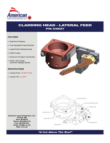 CLADDING HEAD - LATERAL FEED