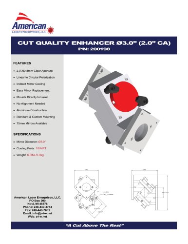 CUT QUALITY ENHANCER Ø3.0"