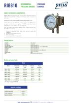 RIB810 Differential pressure gauge RIELS Instruments