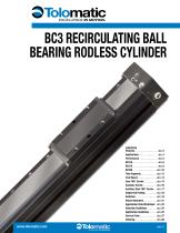 BC3 RECIRCULATING BALL BEARING RODLESS CYLINDER