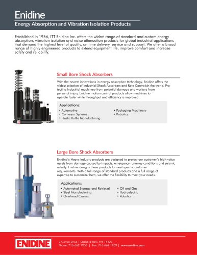 Enidine Product Overview