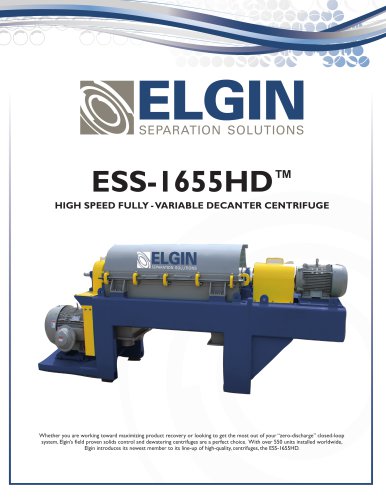 ESS-1655HD Decanter Centrifuge