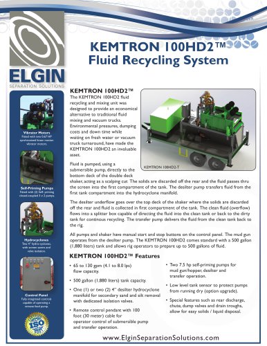 KEMTRON 100HD2 Packaged Mud System