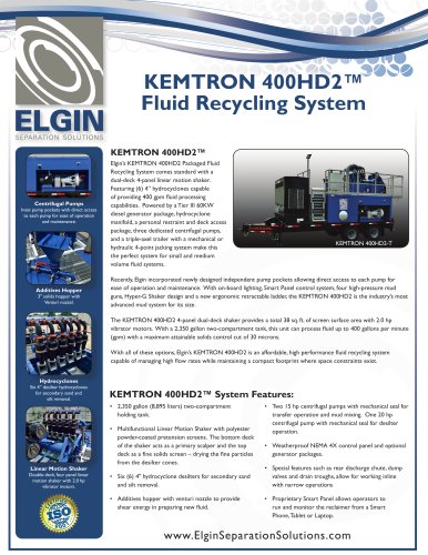 KEMTRON 400HD2 Packaged Mud System