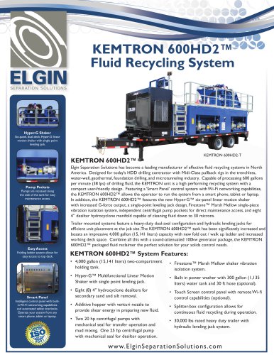 KEMTRON 600HD2 Package Mud System