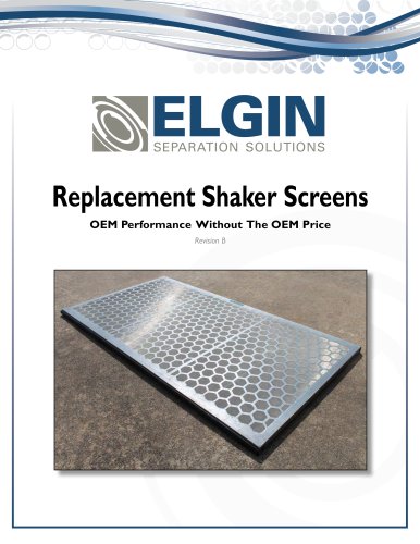 Shale Shaker Screens