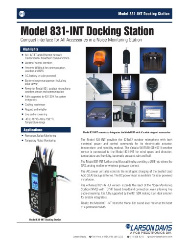 Model 831-INT Docking Station