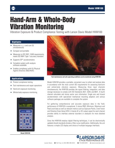 Vibration Meter Model HVM100