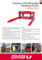 Clamp with manually rotating forks - Model KB-D