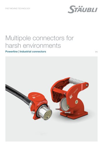 Multipole connectors for harsh environments