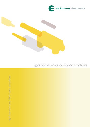 light barriers and fibre-optic amplifiers