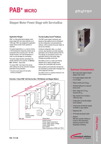 Stepper Motor Power Stage PAB+ MICRO