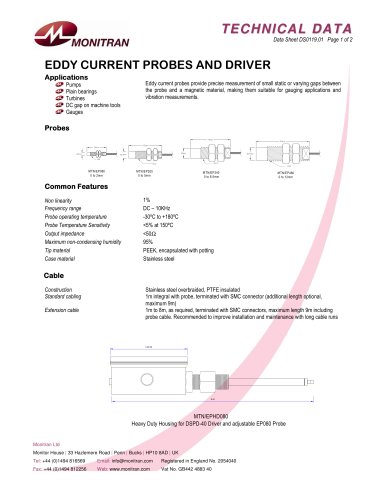    Eddy Current Probe MTN/DSPD-40