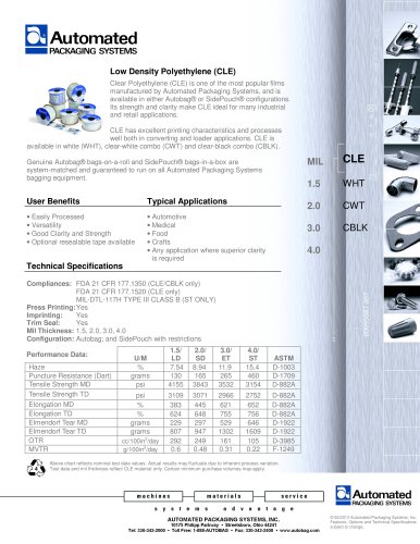 Low Density Polyethylene (CLE)