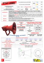 SIRENA ELETTRONICA ETHY Exde mb IIC 109/112 - 1mt SS316