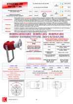 SOUNDERS/HORN ETH20MD 4W Exd IIC 101/104 dB - 1 mt