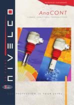 NIVELCO ANALYTICAL TRANSMITTERS - pH/ORP and DISSOLVED OXYGEN - AnaCONT LCK