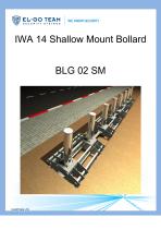 IWA 14 Shallow Mount Bollard BLG 02 SM