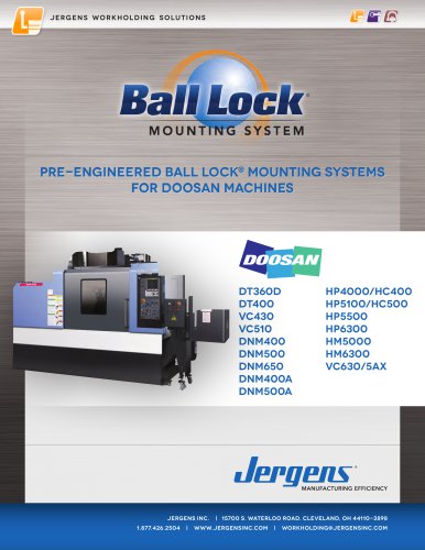 Jergens Ball Lock Selector Guide Doosan