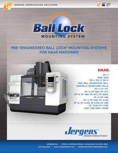 Jergens Ball Lock Selector Guide HAAS