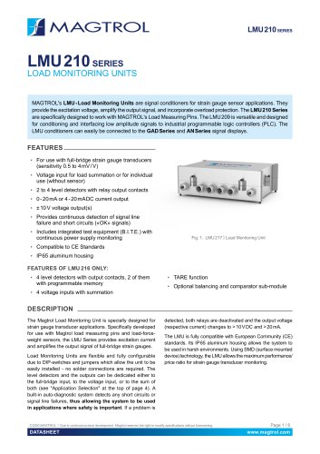 LMU 210 Series | Load Monitoring Units