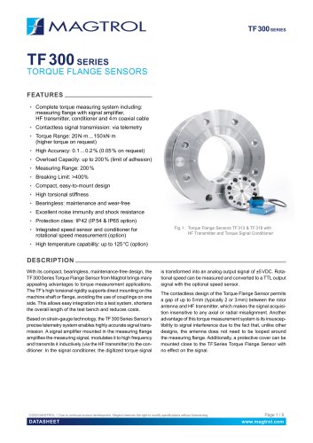 TF Series | Torque Flange Sensors