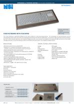 Food keyboard with touchpad