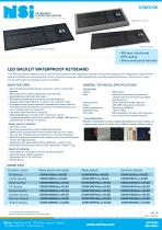 LED backlit waterproof keyboard - desktop