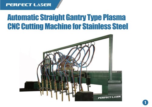 Automatic Straight Gantry Type Plasma CNC Cutting Machine for Stainless Steel