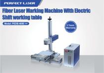 Perfect Laser fiber laser marking machine with electric shift working table PEDB-400E