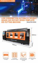 Perfect Laser-Low Consumption Automatic Double Heads CNC Rotary Wood Template Die Milling Cutting Machine PEC-3000M