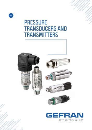 PRESSURE TRANSDUCERS AND TRANSMITTERS