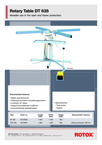 Rotary Table DT 635