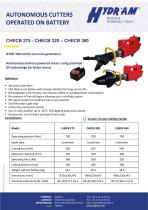 CHECB 275 -CHECB 320 –CHECB 360 / AUTONOMOUS CUTTERS OPERATED ON BATTERY