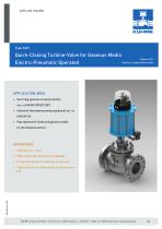 Quick-Closing Turbine-Valve for Gaseous Media - Type KVH (DIN)