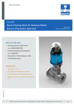 Quick-closing Valve for gaseous media - Type KVII/F (DIN)