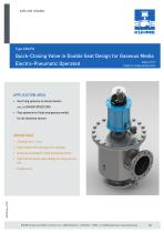 Quick-Closing Valve for Gaseous Media - Type KVII/FD (DIN)