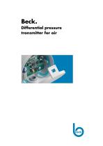 Beck. Differential pressure transmitter for air