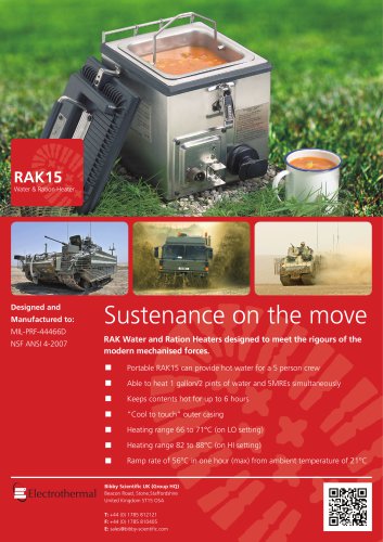 RAK Water & Ration Heater Leaflet