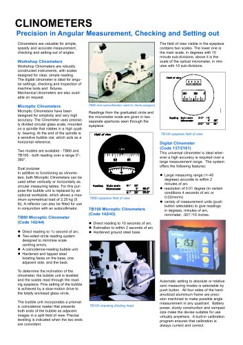 CLINOMETERS