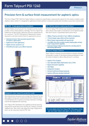 Form Talysurf PGI 1240