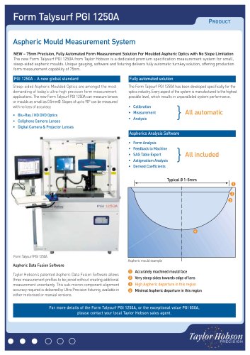 Form Talysurf PGI 1250A