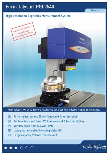 Form Talysurf PGI 2540